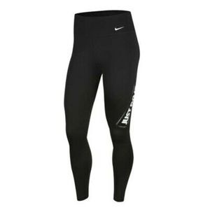 Nike One Tight Fit High Rise Just Do It Leggings Women's Black - NWT